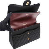 Chanel Quilted Caviar Leather Jumbo Double Flap Crossbody Bag