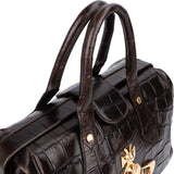 Vivienne Westwood Croc Embossed Leather Frame Bag Handbag