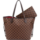Louis Vuitton Monogram Damier Ebene Neverfull MM Shoulder Bag