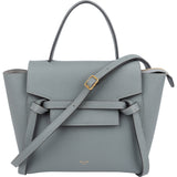 Céline Light Blue Grained Calfskin Leather Nano Belt Handbag