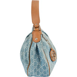 Gucci Denim Monogram GG Sukey Hobo Shoulder Bag