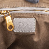 Chloé Grey Leather Marcie Small Double Carry Saddle Shoulder Bag