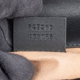 Gucci Black Leather GG Marmont Small Top Handle Handbag