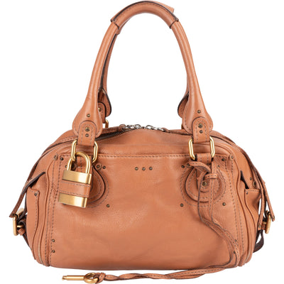 Chloé Brown Leather Paddington Satchel Handbag