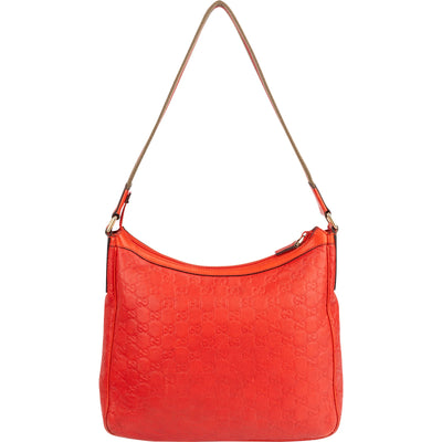 Gucci Guccissima Leather Web Stripe Shoulder Bag