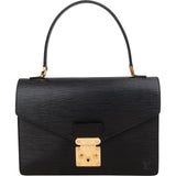 Louis Vuitton Noir Epi Leather Concorde Handbag