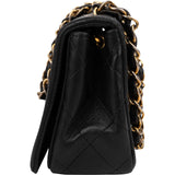 Chanel Quilted Lambskin Small 24K Gold Single Flap Crossbody Bag