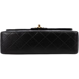 Chanel Quilted Lambskin 24K Gold Small Double Flap Shoulder Bag