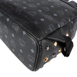 MCM Monogram Visetos Black Stark Bebe Boo Backpack