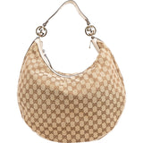 Gucci Monogram GG Canvas Interlocking G Hobo Shoulder Bag