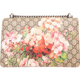 Gucci Monogram GG Supreme Floral Print Dionysus Shoulder Bag