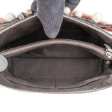 Fendi Blue Leather Mini Pearl Embellished By The Way Handbag