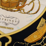 Hermès Springs Carré Silk Carre 90 Scarf Tuch