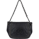 Chanel Calfskin CC Single Flap Shoulder Bag