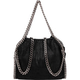 Stella McCartney Shaggy Falabella Fold Over Mini Tote Crossbody Handbag