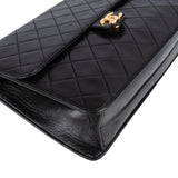 Chanel Quilted Lambskin CC Single Flap Shoulder Bag