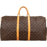 Louis Vuitton Monogram Canvas Keepall 55 Bandoulière Travel Bag