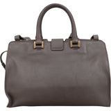Yves Saint Laurent Grey Leather Cabas Chyc Handbag