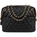 Chanel Quilted Lambskin CC Camera Crossbody Bag