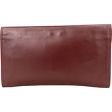 Cartier Bordeaux Leather Clutch