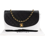 Chanel Quilted Lambskin 24K Gold Single Flap Shoulder Bag