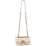 Gucci Chevron Matelassé Leather GG Small Marmont Crossbody Bag