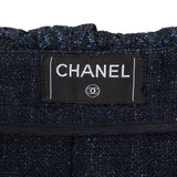 Chanel Navy Denim Skirt (XS / DE32)