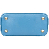 Prada Blue Saffiano Leather Pradasphere Galleria Micro Handbag