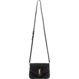 Yves Saint Laurent Quilted Suede Mini Loulou Puffer Crossbody Bag