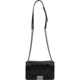 Chanel Quilted Lambskin Boy Medium Single Flap Crossbody Bag