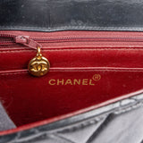 Chanel Quilted Lambskin 24K Gold Diana Single Flap Crossbody Bag