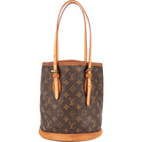 Louis Vuitton Monogram Canvas Bucket PM Shoulder Bag