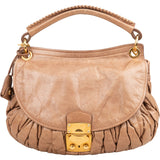 Miu Miu Matelassé Vitello Lux Leather City Coffer Handbag