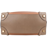 Céline Tricolor Leather Luggage Handbag