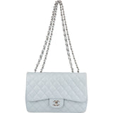 Chanel Quilted Lambskin Jumbo Single Flap Crossbody Bag