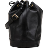 Louis Vuitton Noir Epi Leather Sac Noé Grande Shoulder Bag
