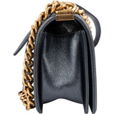 Chanel Quilted Grained Calfskin Medium Boy Single Flap Crossbody Bag