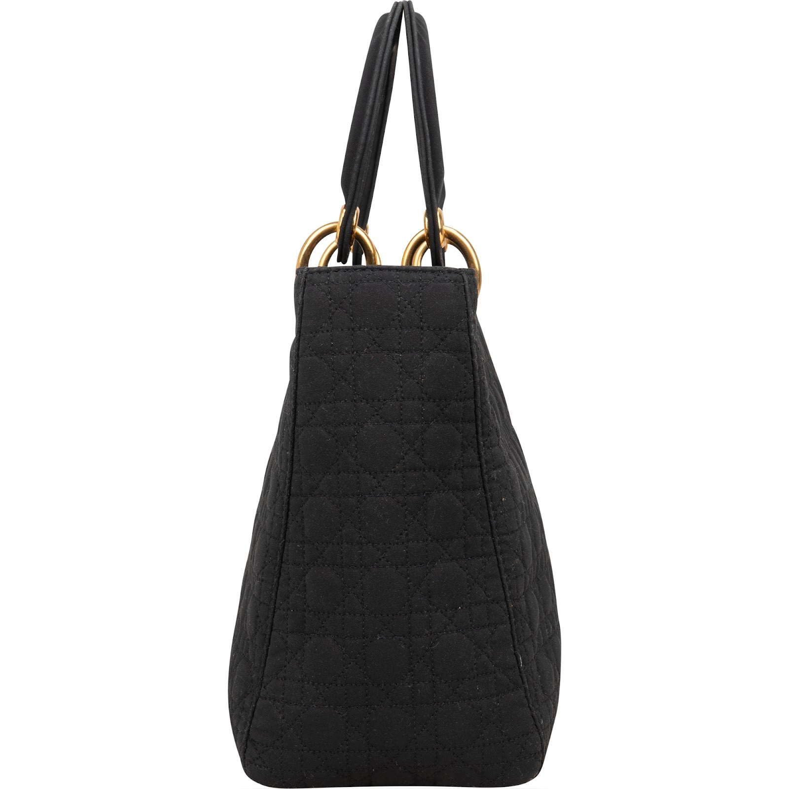 [🔄️B07 / F29] Christian Dior Cannage Satin Lady Dior Medium Handbag - vintageandkickz