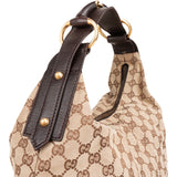 Gucci Monogram GG Canvas Horsebit Hobo Handbag