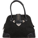 Christian Dior Tweed Leather Detective Bag Handbag