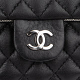 Chanel Noir Quilted Lambskin Palladium Uniform Belt Bag