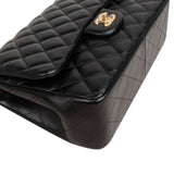 Chanel Quilted Lambskin Jumbo Double Flap Crossbody Bag
