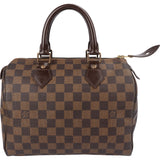 Louis Vuitton Monogram Damier Ebene Canvas Speedy 25 Handbag