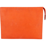 Louis Vuitton Orange Epi Leather Poche Toilette 26 Clutch