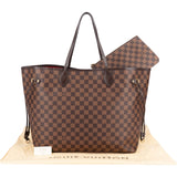 Louis Vuitton Monogram Damier Ebene Neverfull GM Shoulder Bag - vintageandkickz