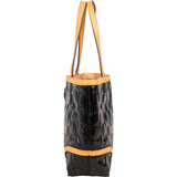 Coach Monogram Embossed Patent Leather Signature C Tote Handbag