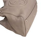 Gucci Grey Leather Soho Tote Shoulder Bag