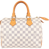 Louis Vuitton Monogram Damier Azur Canvas Speedy 25 Handbag