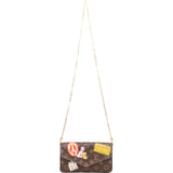 Louis Vuitton Monogram Canvas Limited Illustre World Tour Pochette Felicie Crossbody Bag