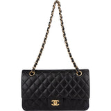 Chanel Quilted Lambskin Medium Double Flap Shoulder Bag
